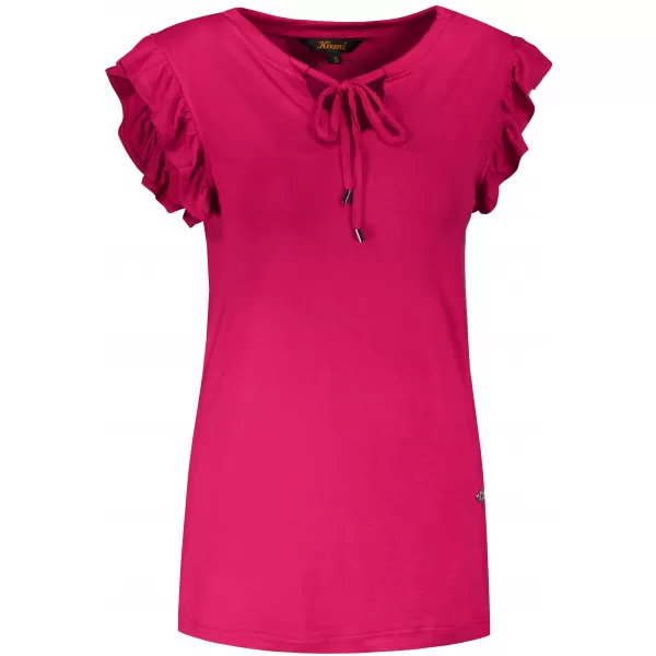  Tricou pentru femei KIXMI POPPY BURGUNDIA 