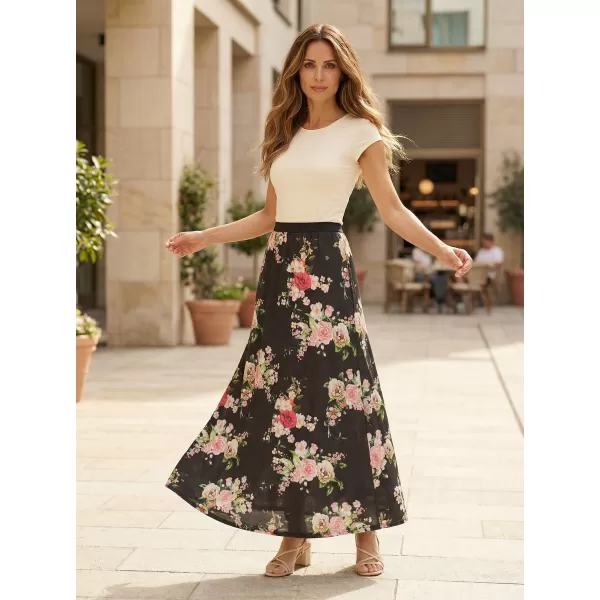  Fusta de dama KIXMI PANSY NEGRU 
