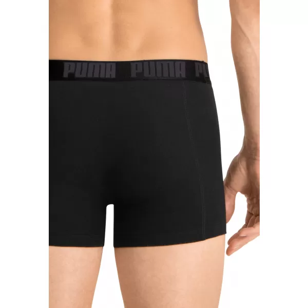  Boxeri pentru bărbați PUMA BASIC BOXER 2P 88886958 NEGRU/NEGRU 