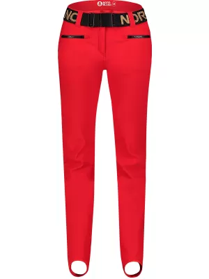 Pantaloni de schi softshell pentru femei NORDBLANC FULLCOVER NBWPL7729 ROŞU