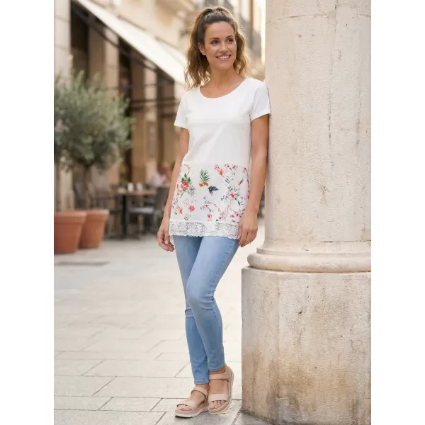  Tricou pentru femei KIXMI PATTIE ALB 