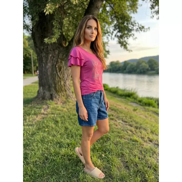  Tricou pentru femei KIXMI PAMMI ROZ 
