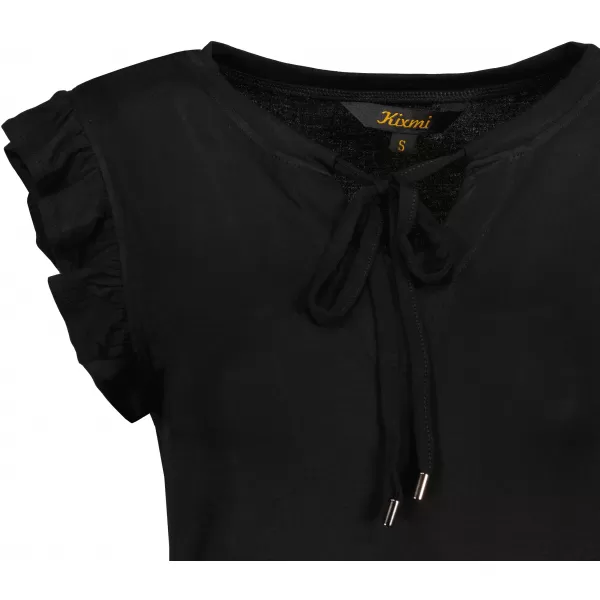  Tricou pentru femei KIXMI POPPY NEGRU 