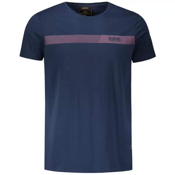  Tricou pentru bărbați KIXMI PARKER ALBASTRU INCHIS 