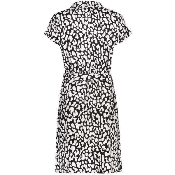  Rochie KIXMI PARISA ALB NEGRU 