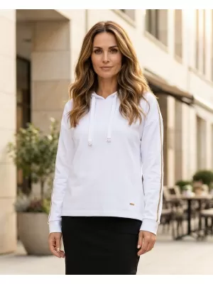 Hanorac de dama KIXMI PATRICIA ALB