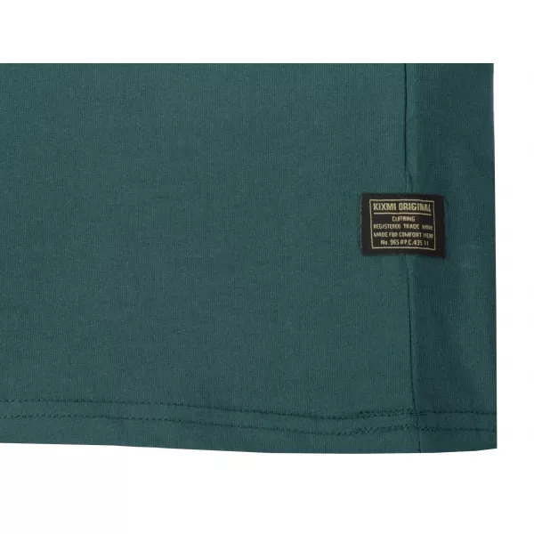  Tricou pentru bărbați KIXMI PEPPE VERDE INCHIS 