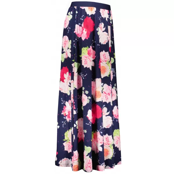  Fusta de dama KIXMI PEONY ALBASTRU INCHIS 