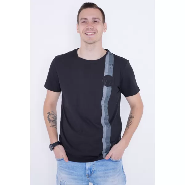  Tricou pentru bărbați KIXMI PABLO NEGRU 
