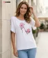 Tricou pentru femei KIXMI PALIMA ALB
