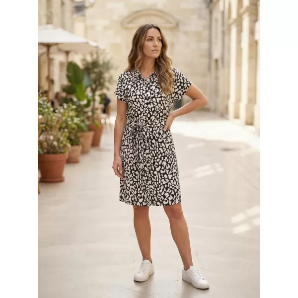  Rochie KIXMI PARISA ALB NEGRU 