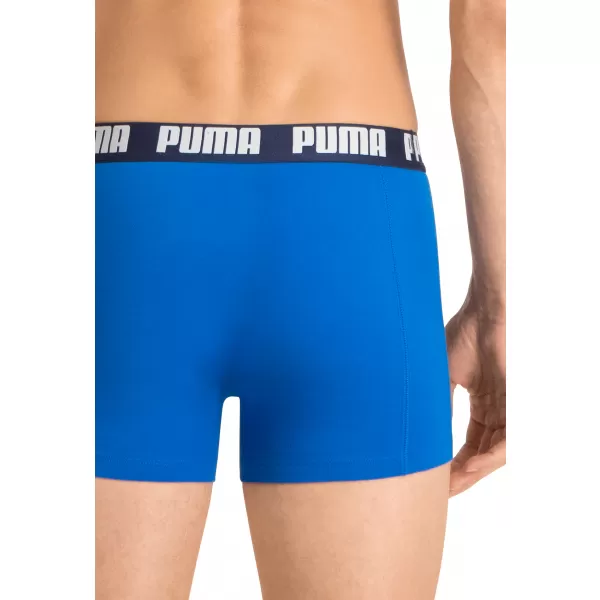  Boxeri pentru bărbați PUMA BASIC BOXER 2P 88886960 ALBASTRU ADEVĂRAT 