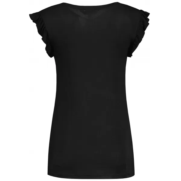  Tricou pentru femei KIXMI POPPY NEGRU 