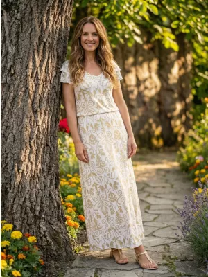 Rochie KIXMI PRIMAVERA CREMOS