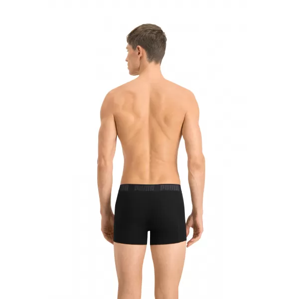  Boxeri pentru bărbați PUMA BASIC BOXER 2P 88886958 NEGRU/NEGRU 