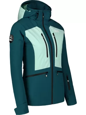 Jachetă de schi pentru femei NORDBLANC SNOW-SQUALL NBWJL7753 VERDE ÎNCHIS