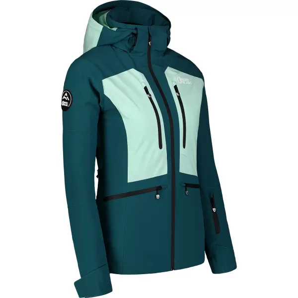  Jachetă de schi pentru femei NORDBLANC SNOW-SQUALL NBWJL7753 VERDE ÎNCHIS 