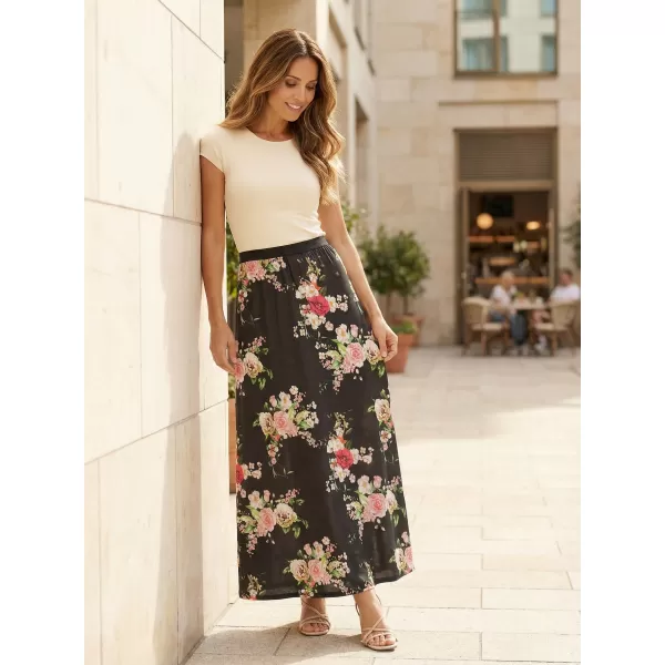  Fusta de dama KIXMI PANSY NEGRU 