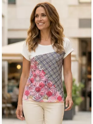 Tricou pentru femei ALTISPORT ARIEL ALB