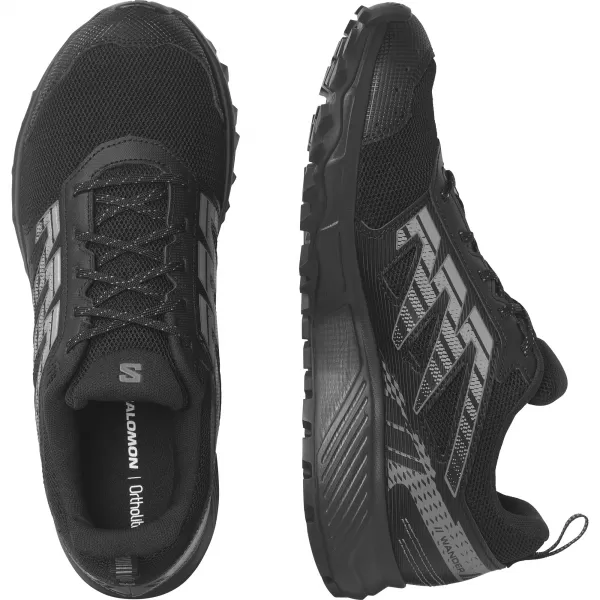  Pantofi pentru bărbați SALOMON WANDER L47152500 NEGRU/PELTRU/GRI ÎNGHEȚ 