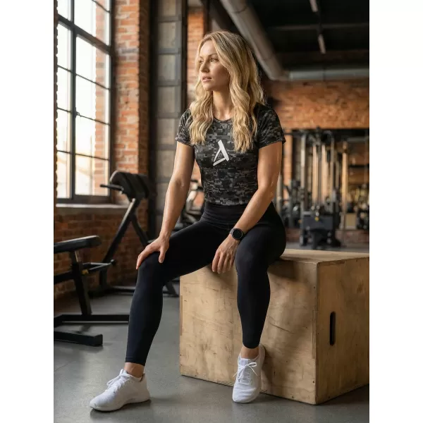  Tricou funcțional premium pentru femei ALTISPORT SWE/ALW02S01 GRI NEGRU 