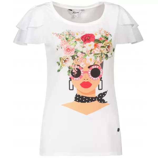  Tricou pentru femei KIXMI PENNY ALB 