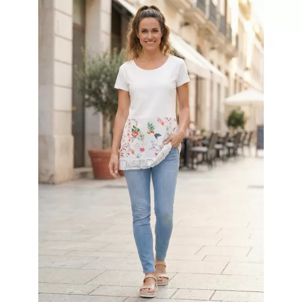  Tricou pentru femei KIXMI PATTIE ALB 