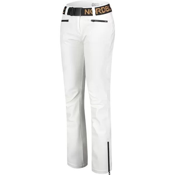  Pantaloni de schi softshell pentru femei NORDBLANC MELLEABLE NBWPL7728 ALB 