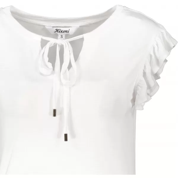  Tricou pentru femei KIXMI POPPY ALB 