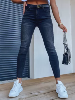 Pantalonii pentru doamne DSTREET UY1311 NEGRU
