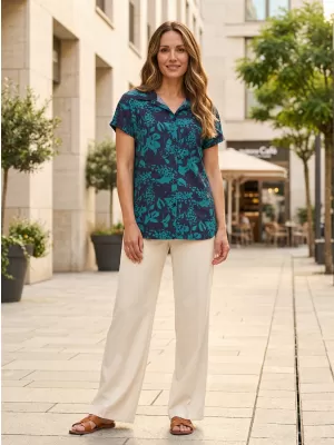 Bluza de dama KIXMI PANTHEA ALBASTRU INCHIS