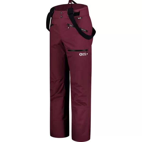  Pantaloni de schi pentru bărbați NORDBLANC SLALOM NBWP7766 BURGUNDIA 