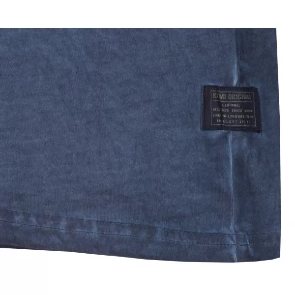  Tricou pentru bărbați KIXMI PATRIC ALBASTRU INCHIS 