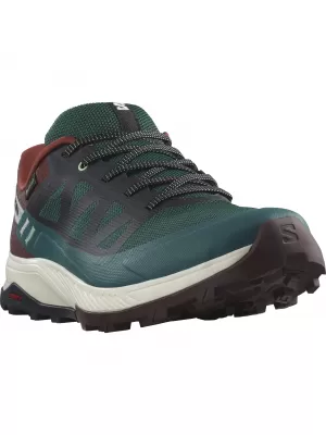 Pantofi pentru bărbați SALOMON OUTRISE GORE-TEX L47142100 PIN PONDEROSA/CIOCOLATĂ AMARĂ/GHEAȚĂ DE VANILIE