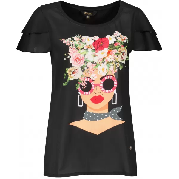  Tricou pentru femei KIXMI PENNY NEGRU 