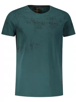 Tricou pentru bărbați KIXMI PEPPE VERDE INCHIS