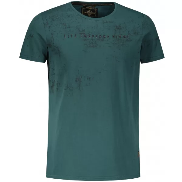  Tricou pentru bărbați KIXMI PEPPE VERDE INCHIS 