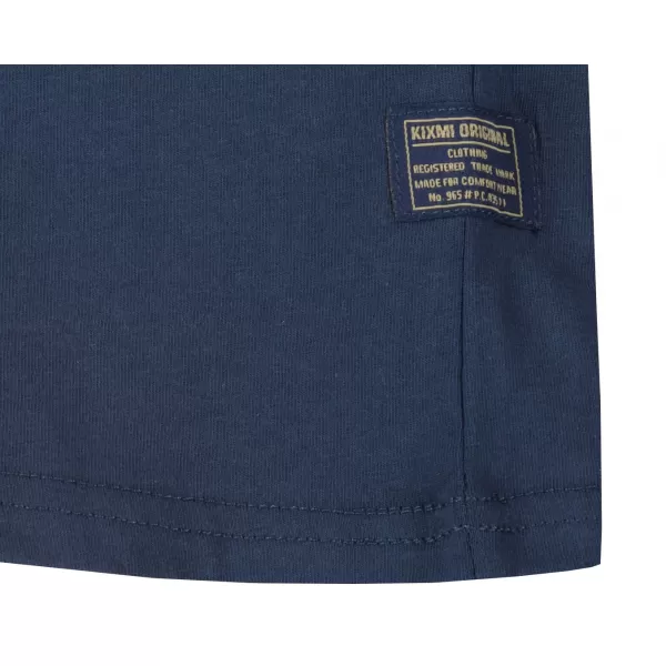  Tricou pentru bărbați KIXMI PARKER ALBASTRU INCHIS 