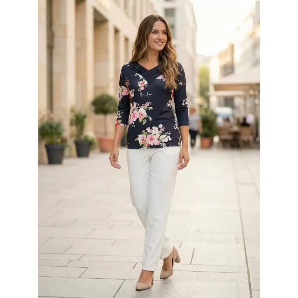  Tricou pentru femei KIXMI PALA ALBASTRU INCHIS 