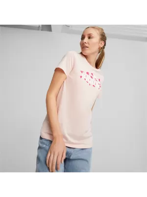 Tricou pentru femei PUMA ESS+ ANIMAL TEE 673687-66 ROZ