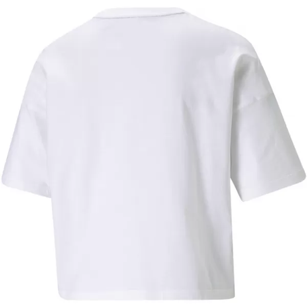  Crop top de damă PUMA ESS CROPPED LOGO TEE 586866-02 ALB 