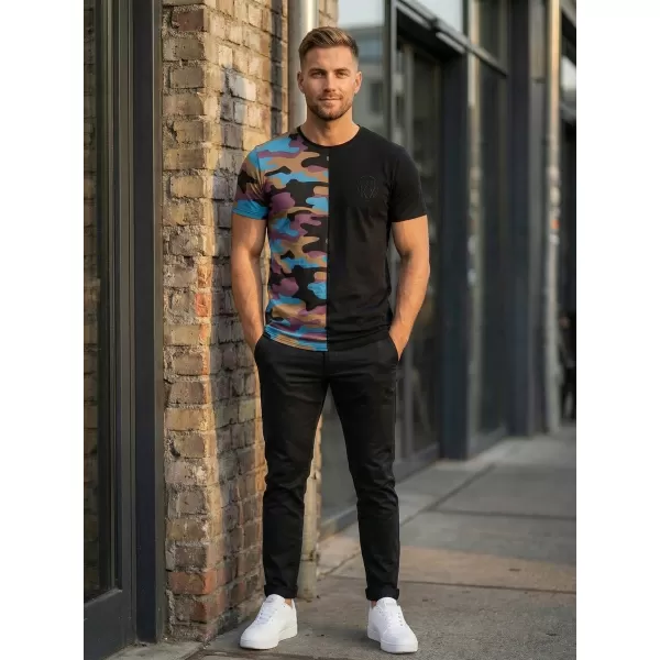  Tricou pentru bărbați KIXMI PERRY NEGRU 
