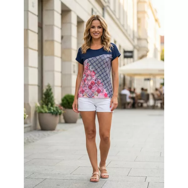  Tricou pentru femei ALTISPORT ARIEL ALBASTRU INCHIS 