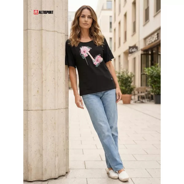 Tricou pentru femei KIXMI PALIMA NEGRU 