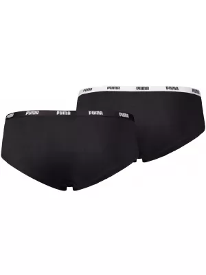 Chiloți de damă PUMA WOMEN HIPSTER 2P PACK 90785203 NEGRU