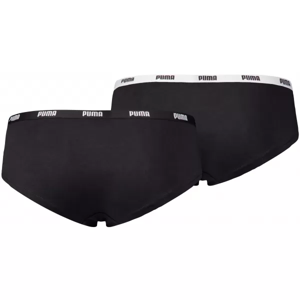  Chiloți de damă PUMA WOMEN HIPSTER 2P PACK 90785203 NEGRU 