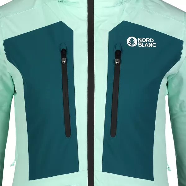  Jachetă de schi pentru femei NORDBLANC SNOW-SQUALL NBWJL7753 VERDE 
