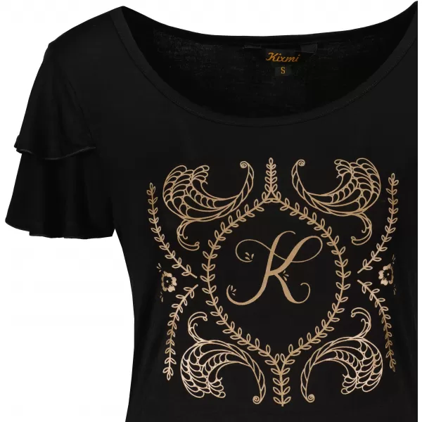  Tricou pentru femei KIXMI PAMMI NEGRU 