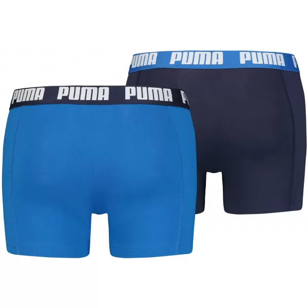  Boxeri pentru bărbați PUMA BASIC BOXER 2P 88886960 ALBASTRU ADEVĂRAT 