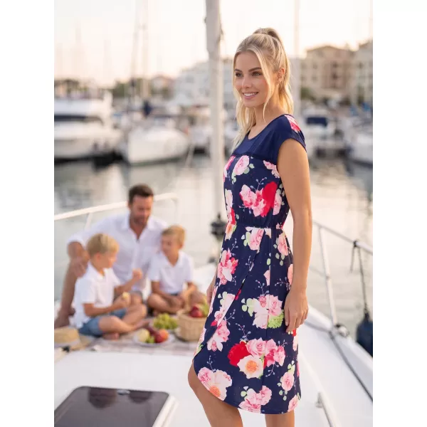  Rochie KIXMI PENIE ALBASTRU INCHIS 